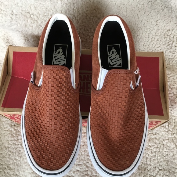 NIB Vans Slip On Suede Sneakers W8.5, M7 - Picture 2 of 5
